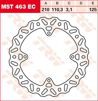 Trw Ec Cross Design Brake Rotor - Rear