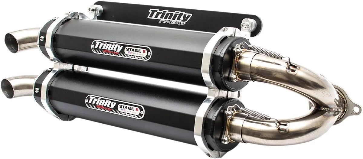 Trinity Racing Stage 5 Slip-On Dubbel Avgasrör - Förbättra din motorcykel!