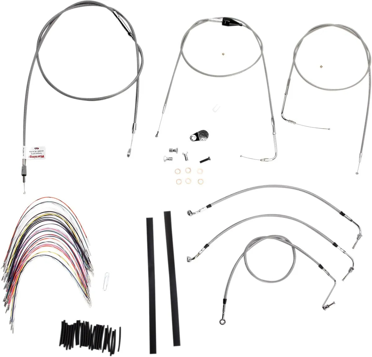 BURLY BRAND Complete Handlebar Cable/Brake Line Kit for Ape