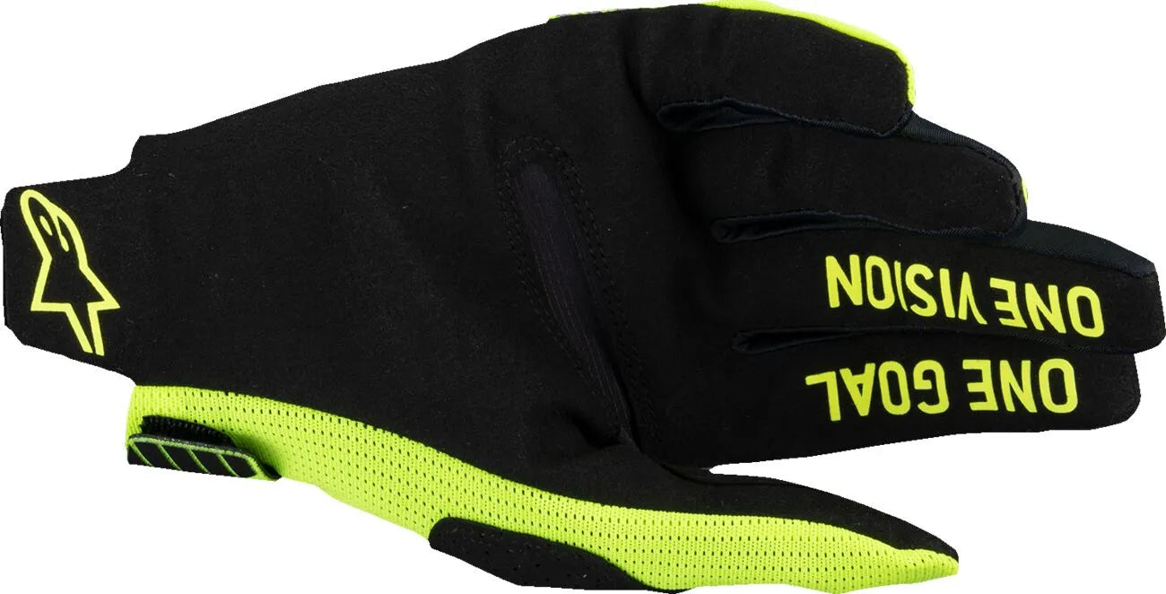 Alpinestars Radar Pro Mx Gloves - Black/Fluorescent Yellow