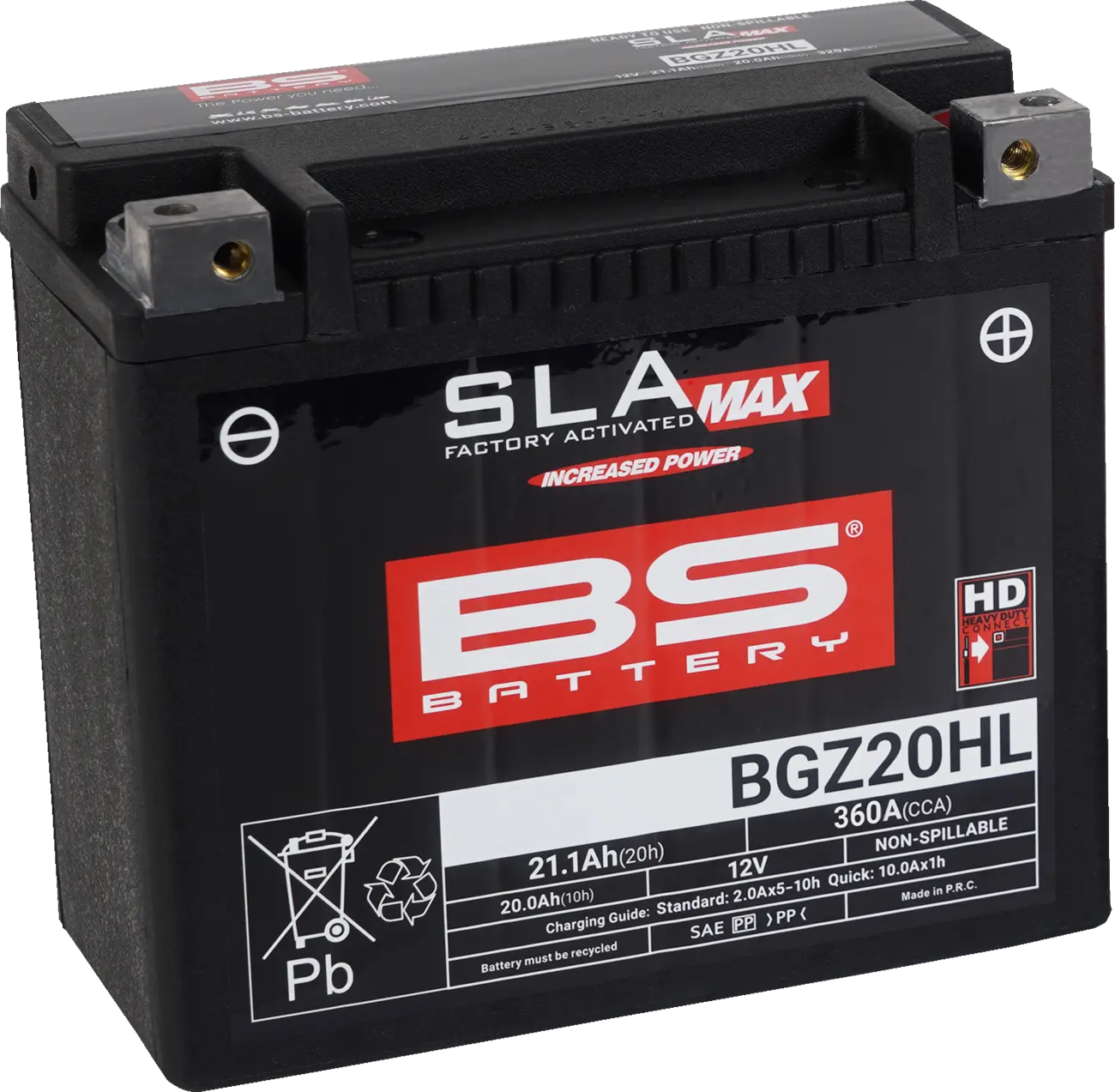 Bs Battery Sla Max 12v 20ah Agm Battery