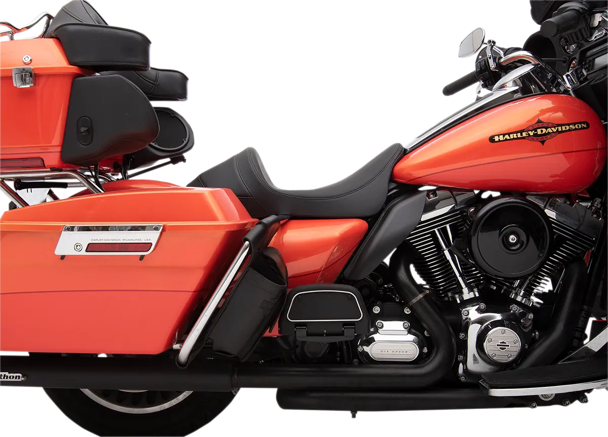 Drag Specialties Ez-on Mount Low Solo Seat - For Harley Davidson