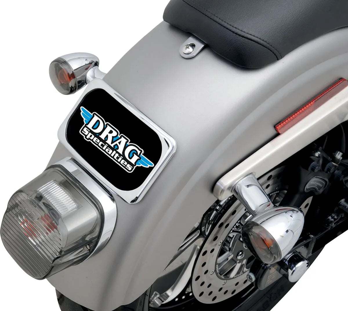 Drag Specialties Radius License Plate Mount For 8"+ Fenders