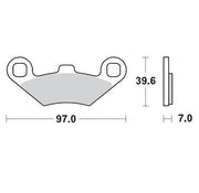 Moto-Master Racing Sintered Bromsbelägg För Atv - Fram & Bak