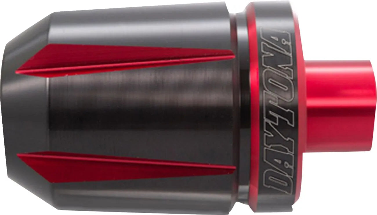 Daytona Scratch Handlebar End - Black/red Anodized