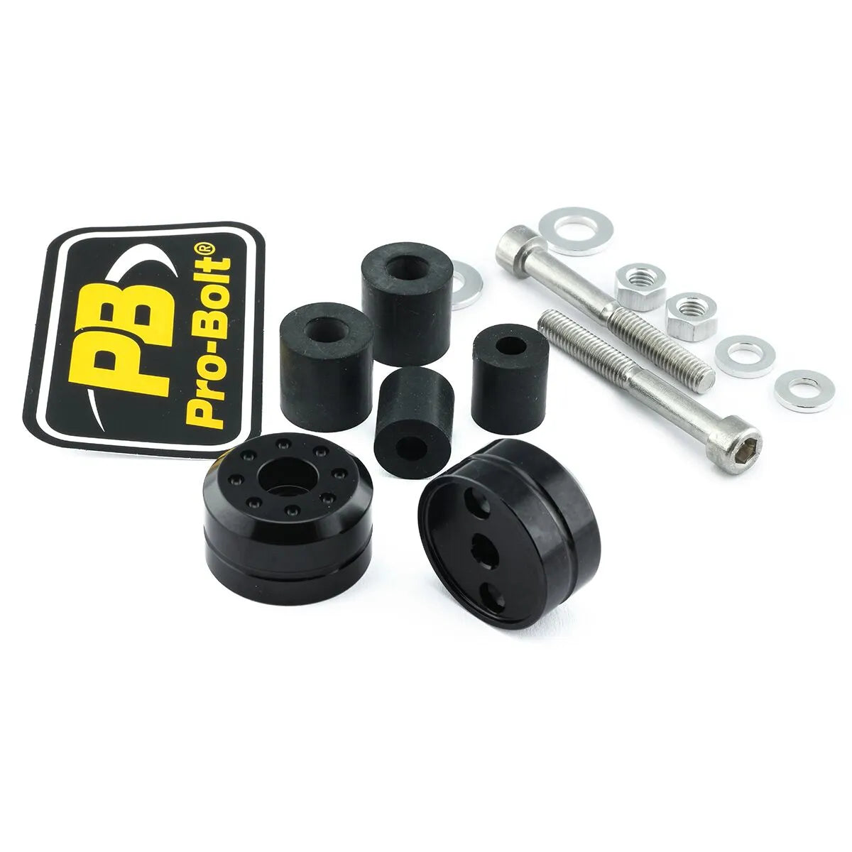 Pro Bolt Aluminium Bar Ends - Black
