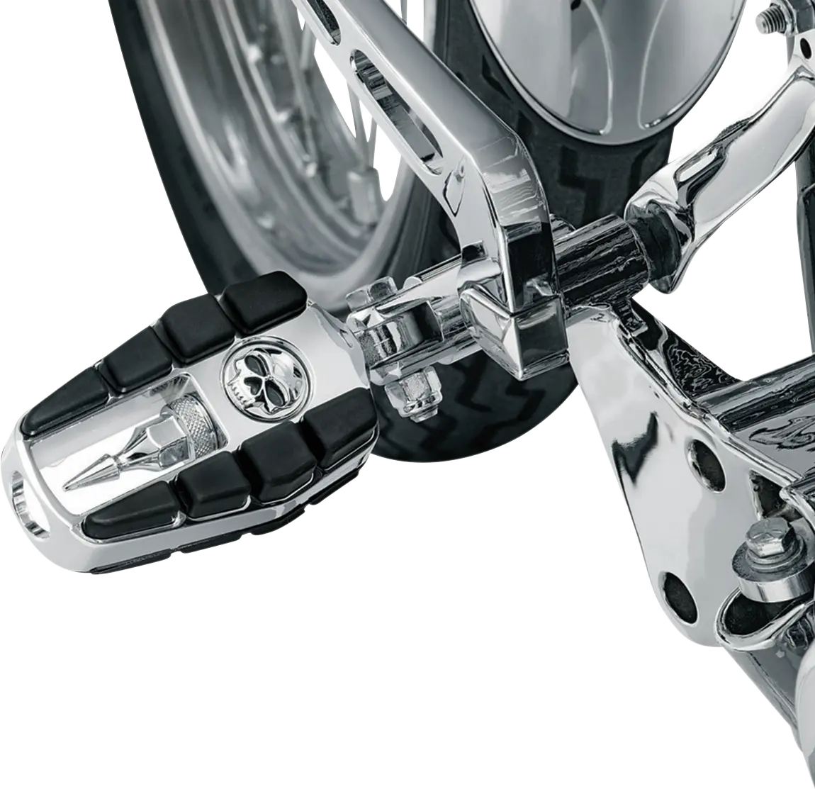 Kuryakyn Zombie Footpegs - Chrome / Black