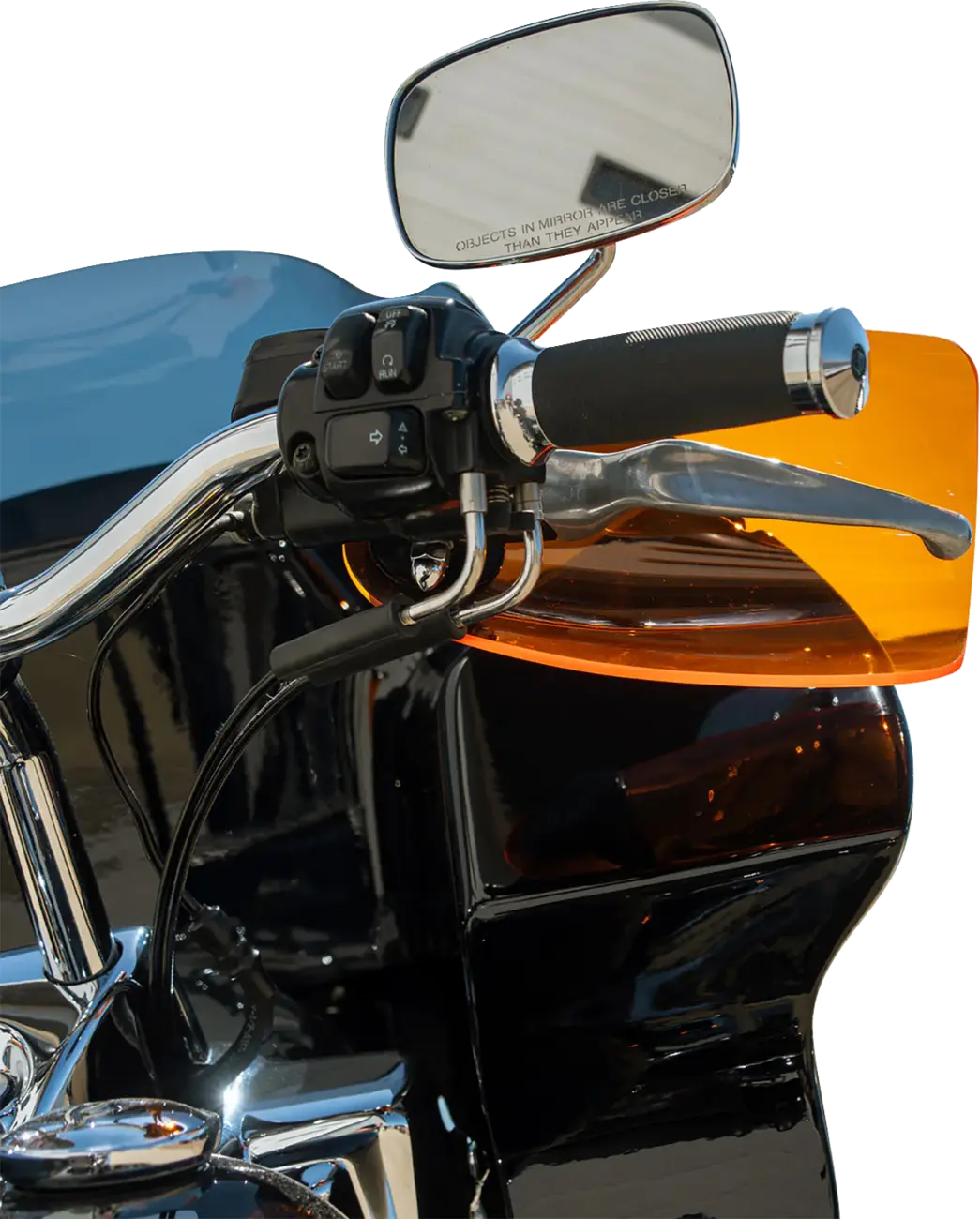 Klock Werks Flare Acrylic Handguards - 1" - Orange - KWS-01-0130-CC