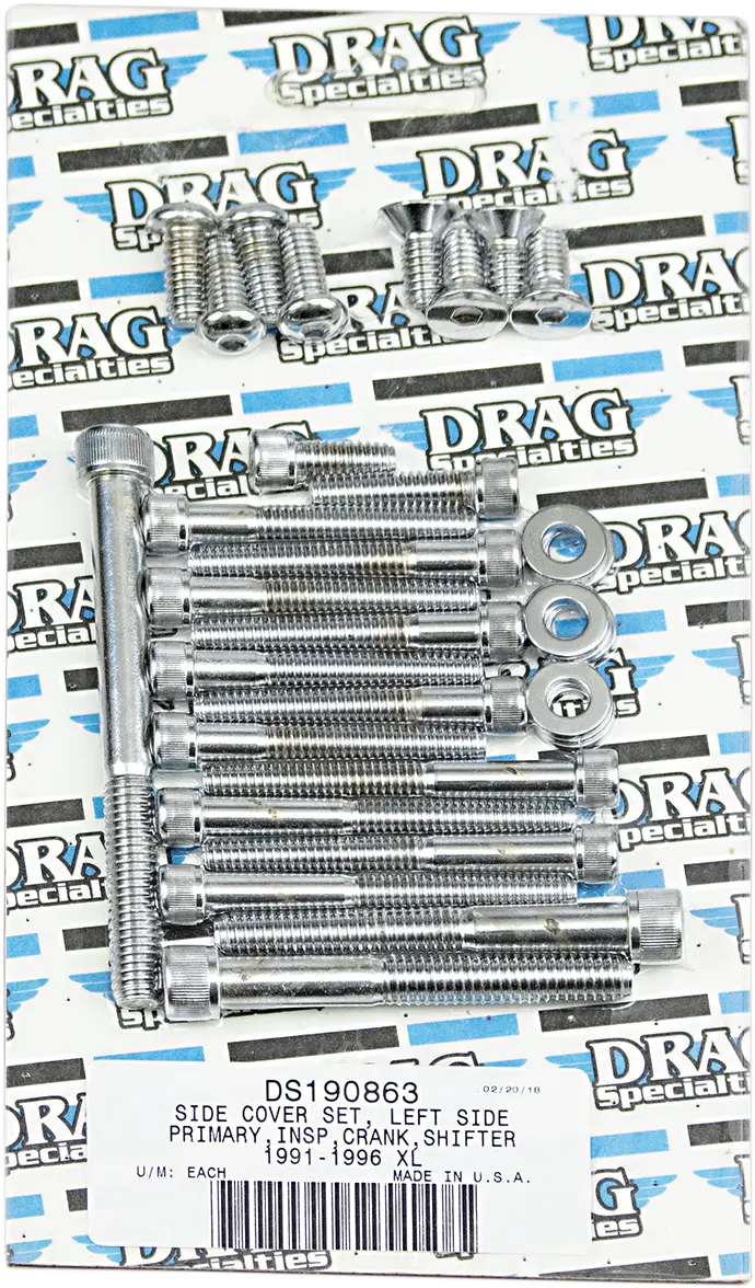Drag Specialties Left Primary Cover Bolt Set for HD Sportster