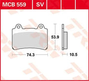 Trw All Round Sintermetall Bromsbelägg - Fram & Bak