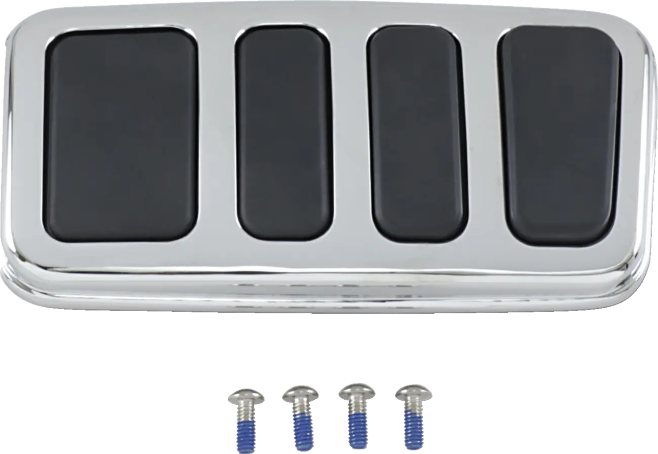 Kuryakyn Iso Brake Pedal Pad - Chrome
