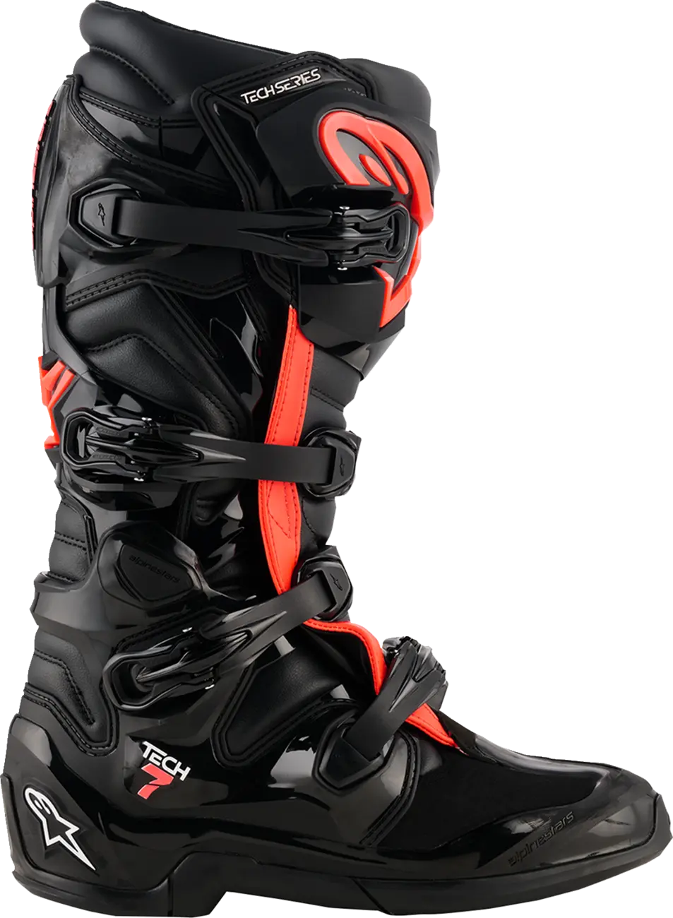 Alpinestars Tech 7 Boots Black/Red Fluo