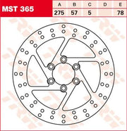 Trw Rund Fast Bromsrotor 250-299mm - Bak
