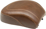 Mustang Wide Tripper Rear Seat - Brown - For Harley Davidson