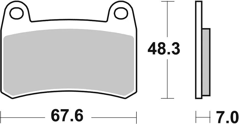 Sbs Hs Street Excel Sintermetall Frambromsbelägg - Fram