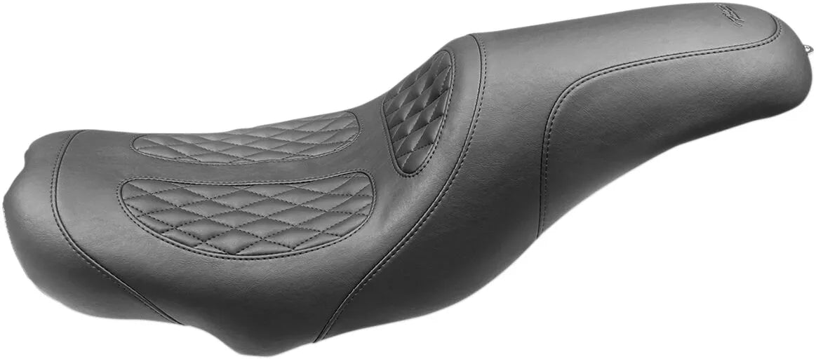 Mustang Dave Perewitz Fastback 2-up Seat - For Harley Davidson