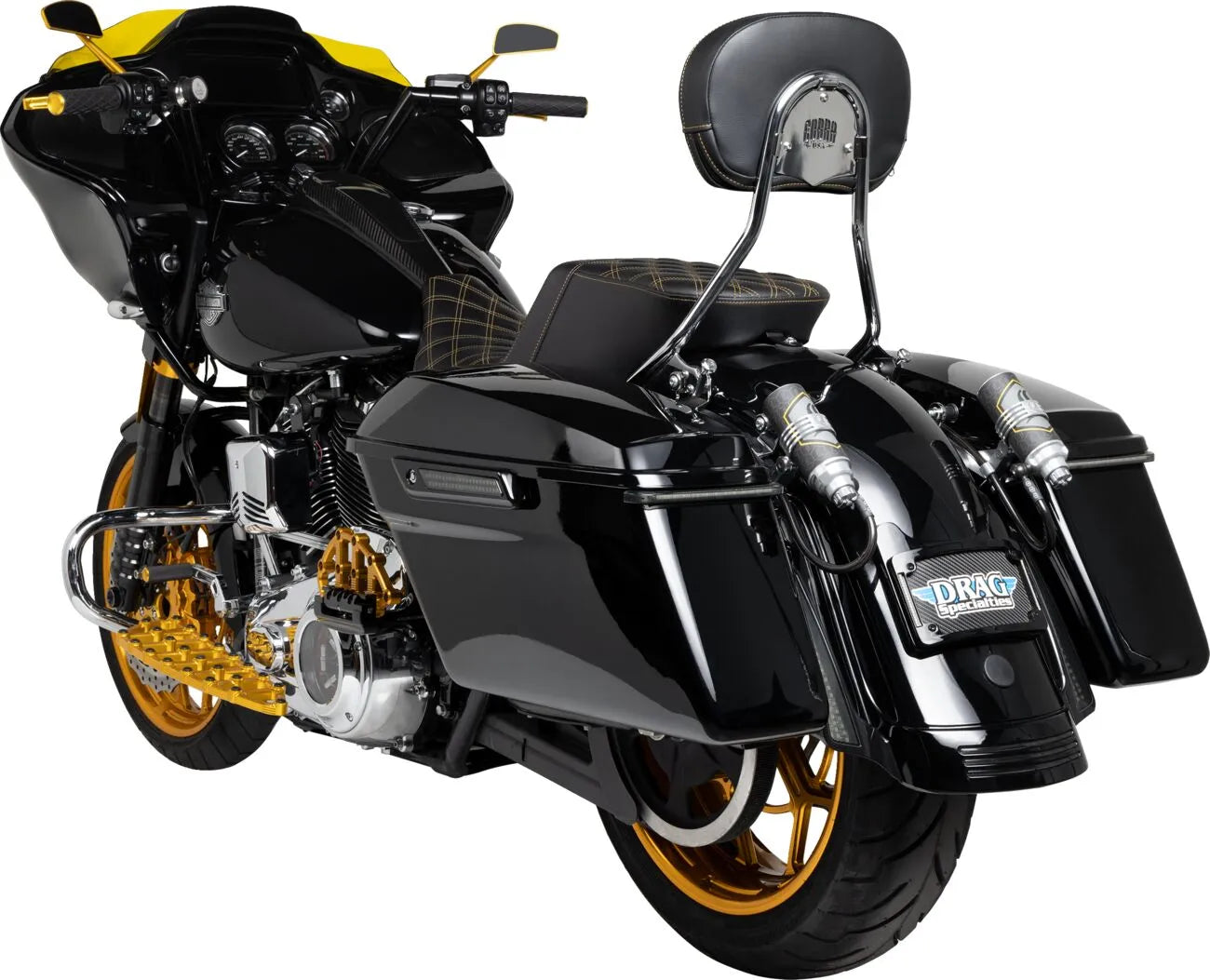 Arlen Ness Shift Peg - Black/gold Fixed Peg