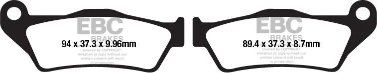 Ebc Vee Semi-sintered Brake Pads - Rear