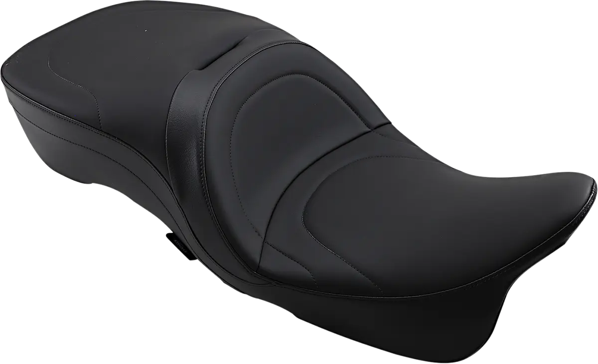 Drag Specialties 2-up Leather Touring Seat - For Harley Davidson