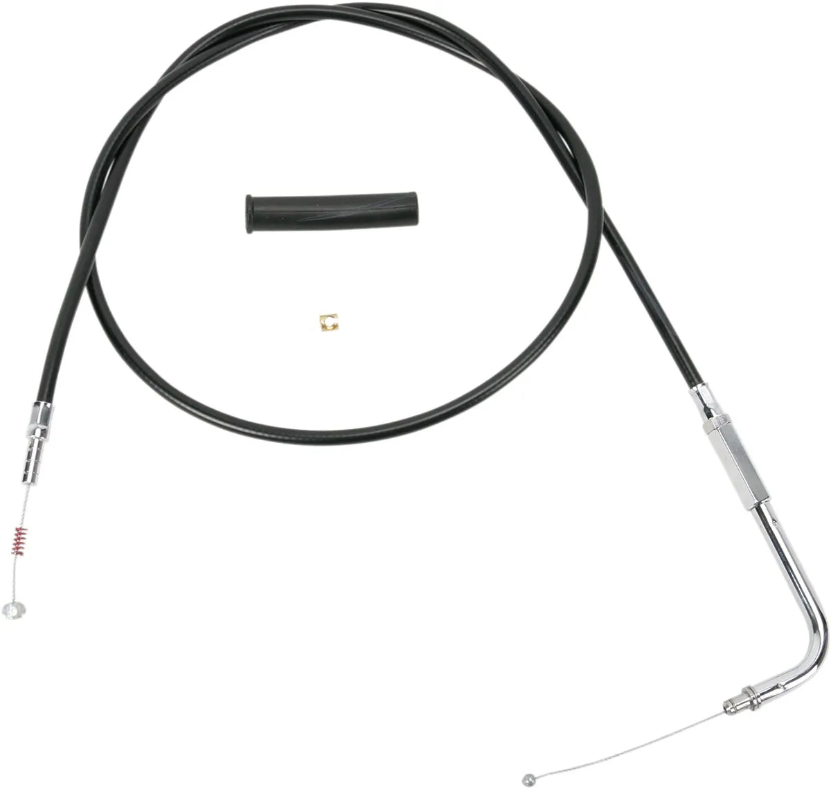 Drag Specialties Black Vinyl Idle Cable for Threaded Handlebars