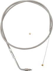 La Choppers Stainless Braided Throttle Cable for 12-14"