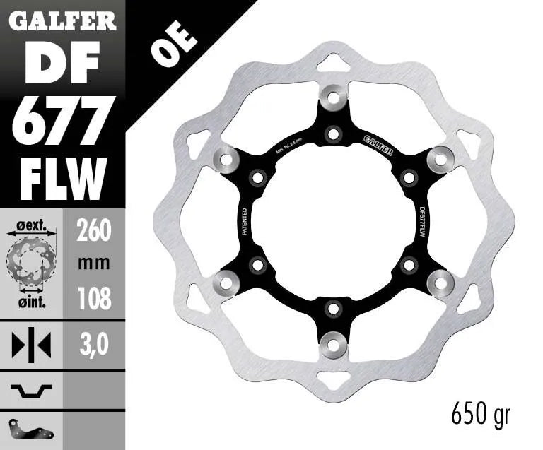Galfer Brake Rotor For Motorcycle - High-carbon Stainless Steel - Front