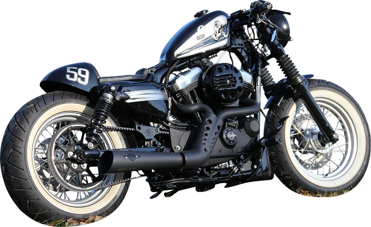 Cult Werk Short Belt Guard Black for Harley Davidson Sportster