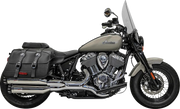 Bassani Xhaust 4" Slip-On Avgasrör med Svarta Ändstycken