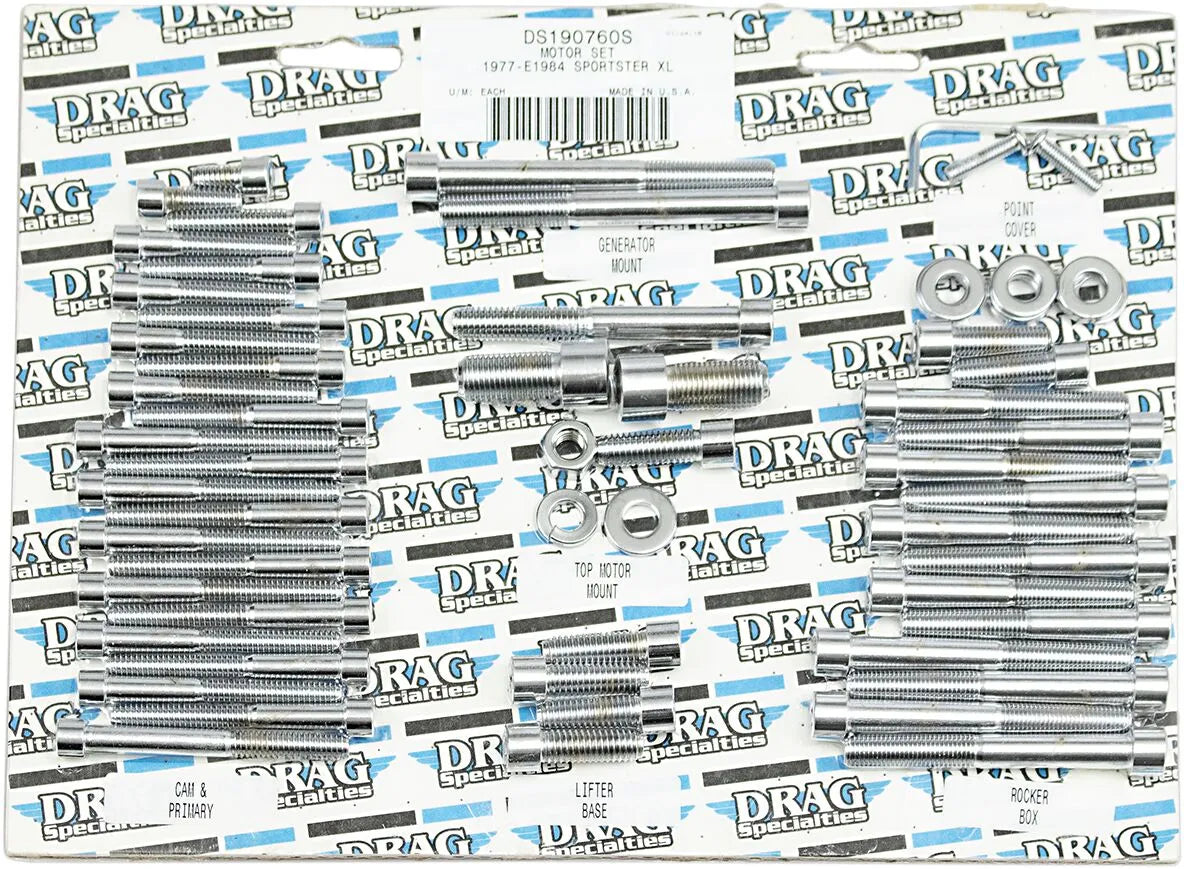 Drag Specialties Smooth Socket Head Motor Bolt Set for HD