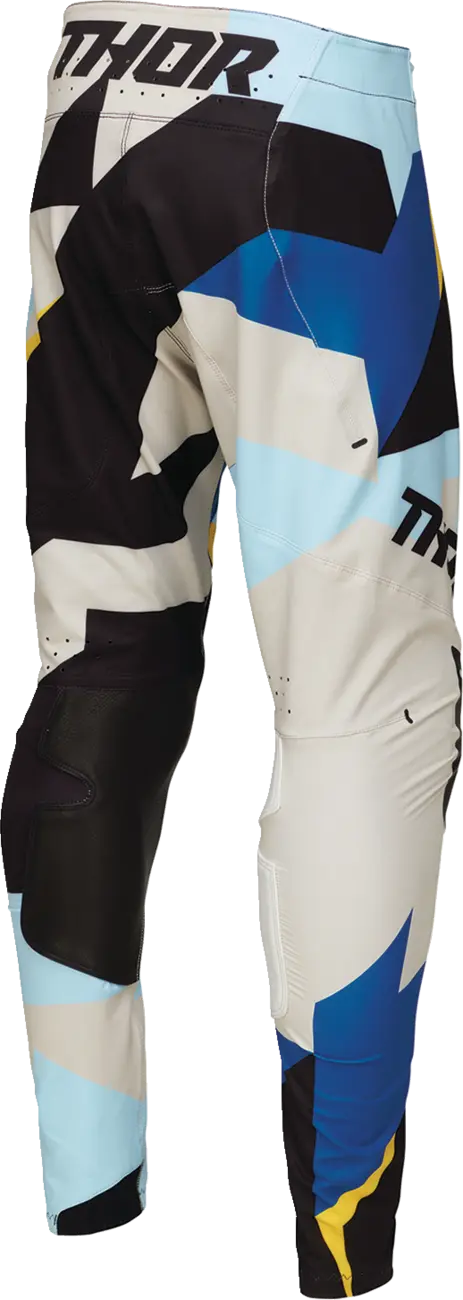 Thor Youth Sportmode Brave Pants - Yellow, Gray, Blue, Black