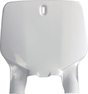 Polisport White Front Number Plate For Motorcycle