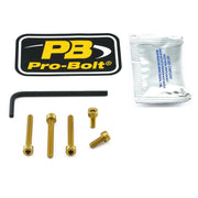 Pro Bolt Aluminium Fuel Cap Kit - Gold