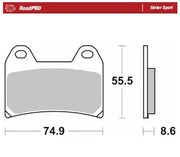 Moto-Master RoadPro Sinter Sport Front Brake Pads