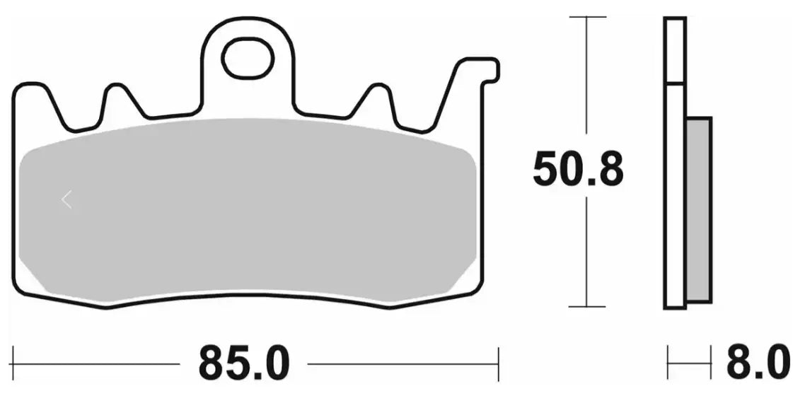 Sbs Hs Street Excel Sintrade Frambromsbelägg - Fram