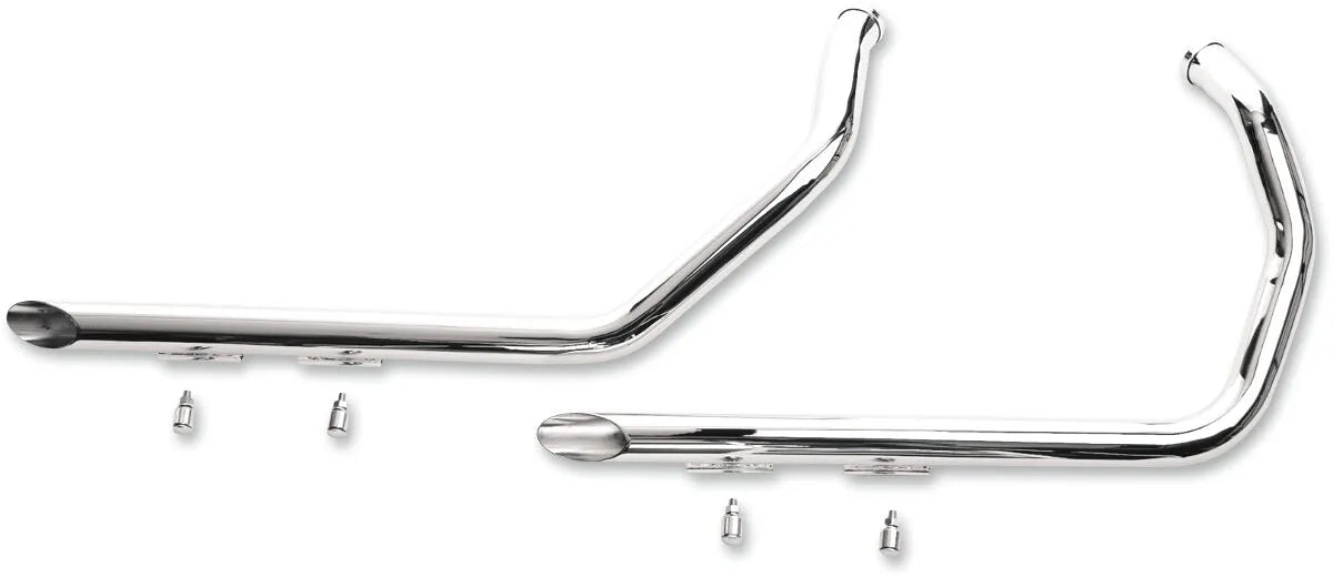 Paughco 1-3/4" Dubbla Slash-Cut Drag Avgasrör för Sportster