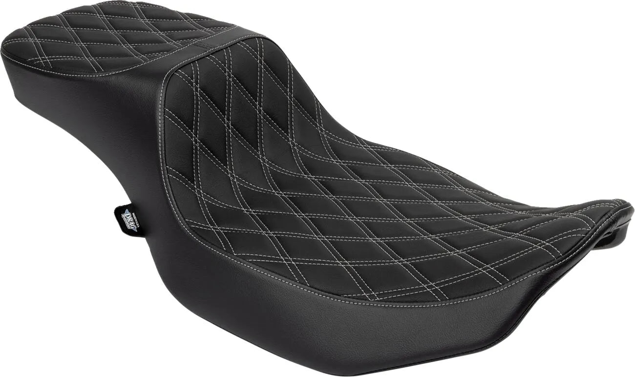 Drag Specialties Predator 2-up Extended Reach Seat - For Harley Davidson