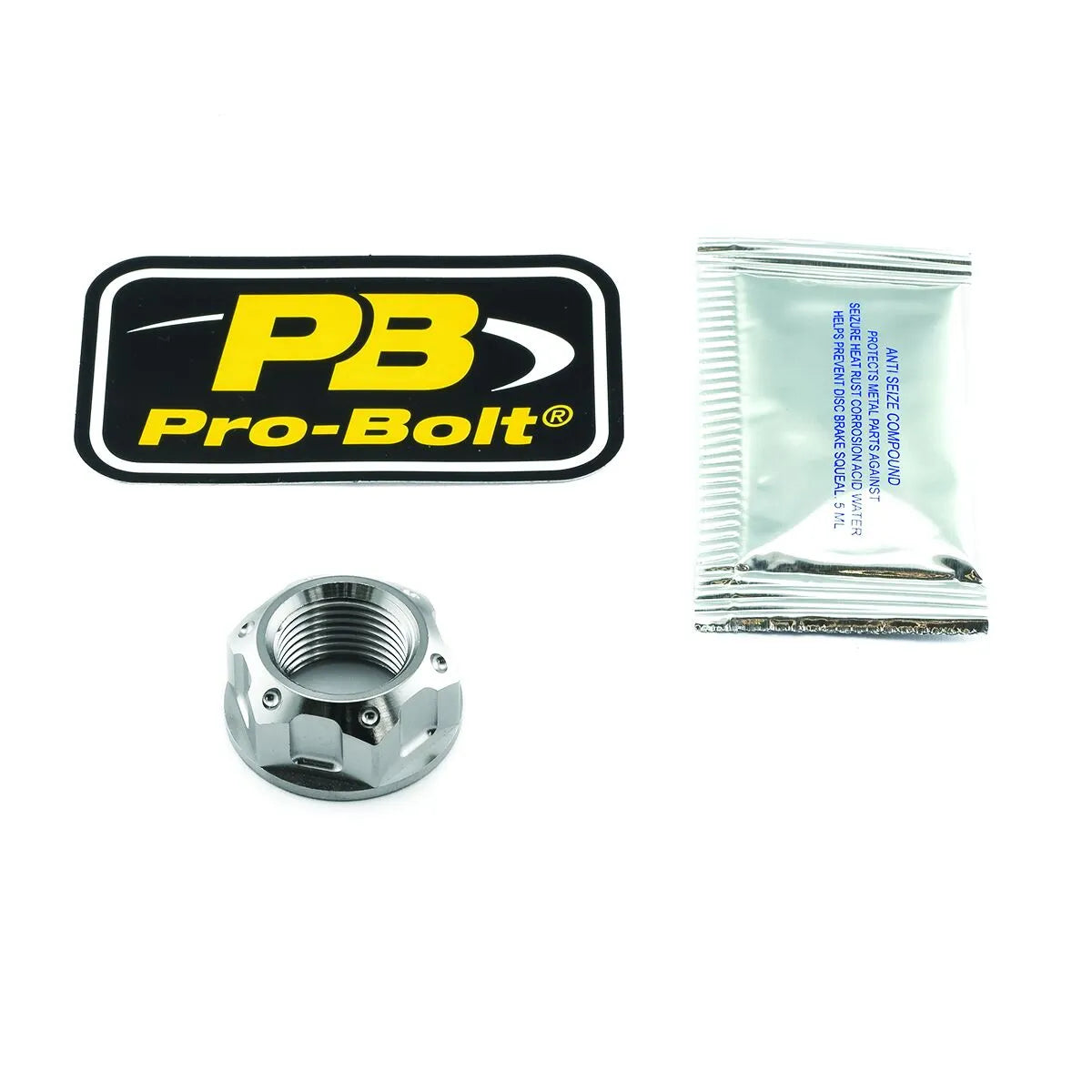 Pro Bolt Titanium Rear Axle Nut - M25 X 1.5