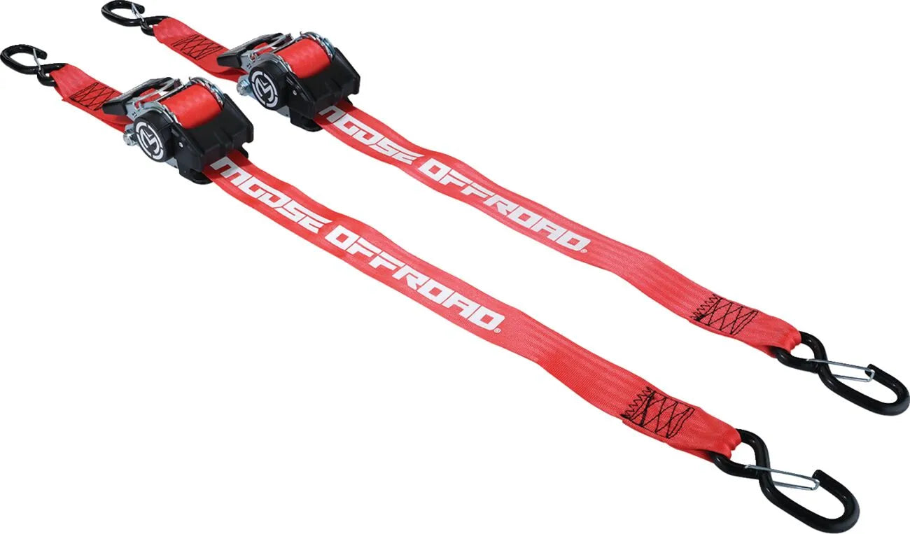 Moose Offroad Retractable Ratcheting Tie-down Straps