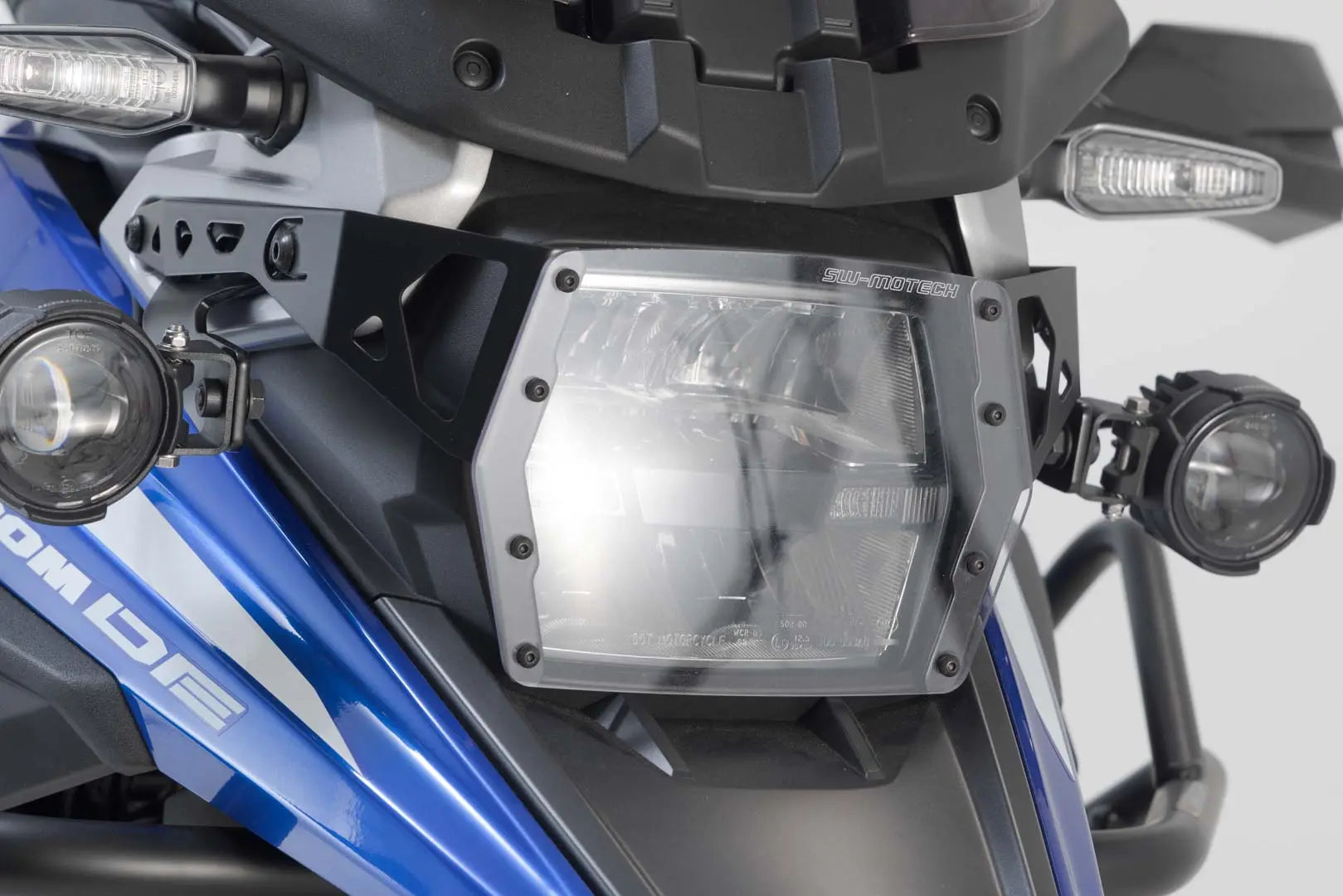Sw-motech Headlight Guard - Steel & Makrolon Protection