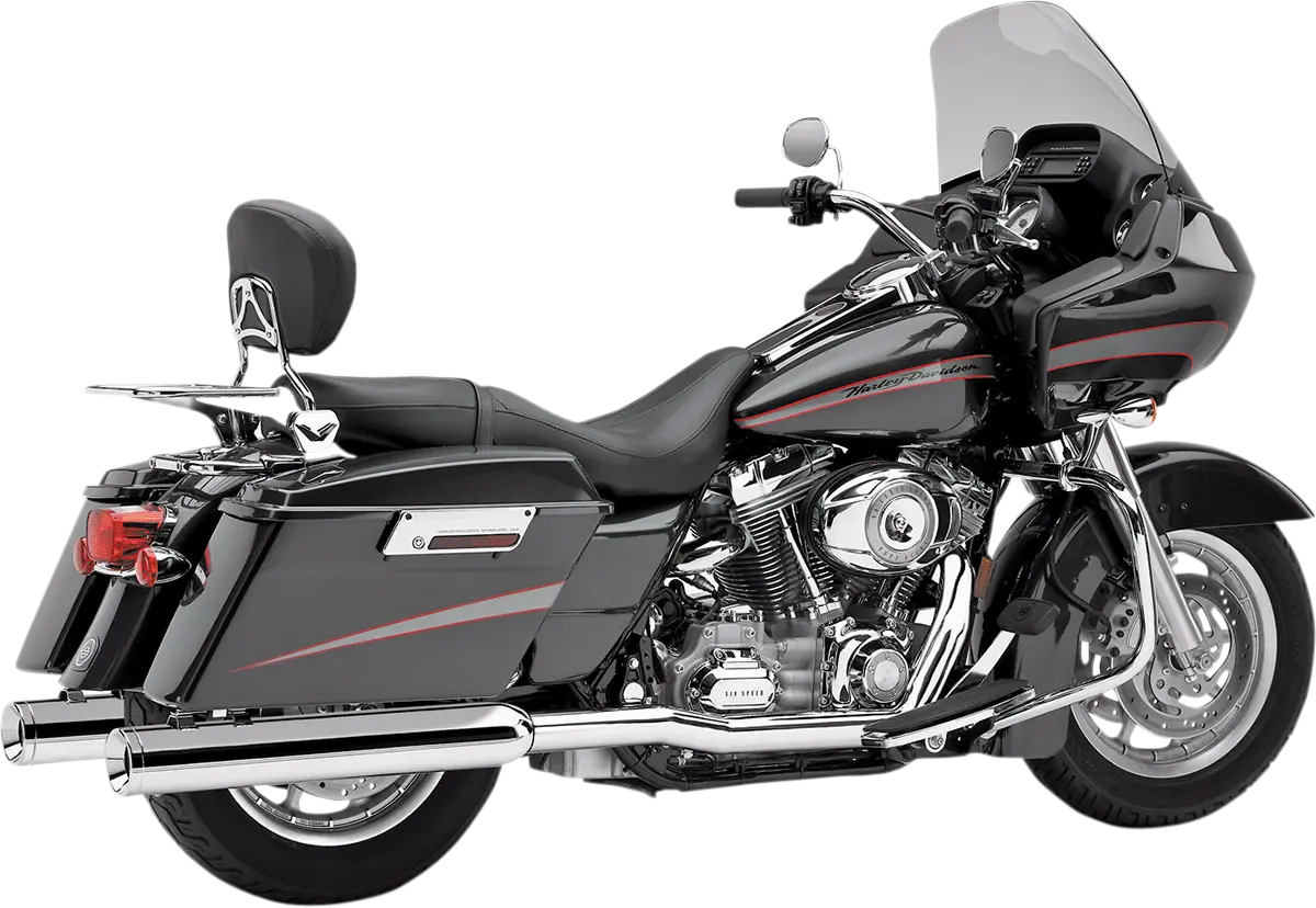 Cobra True Dual Grenrör för Harley-Davidson