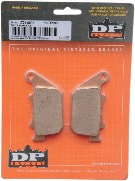 Dp Brakes Sintered Metal Brake Pads For Harley-davidson/buell - Rear