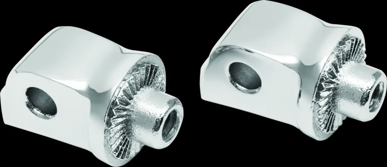 Kuryakyn Footpeg Adapters - Chrome, Adjustable