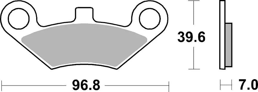 Sbs Si Offroad Sintered Bromsbelägg Set - Fram