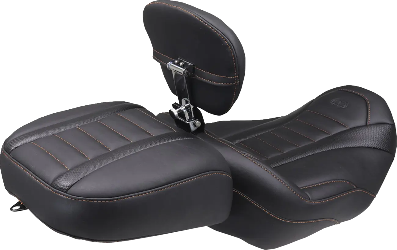 Mustang Deluxe Touring Solo Seat - For Harley Davidson