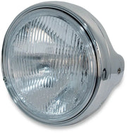 Emgo 7" Motorcycle Headlight Assembly - Chrome