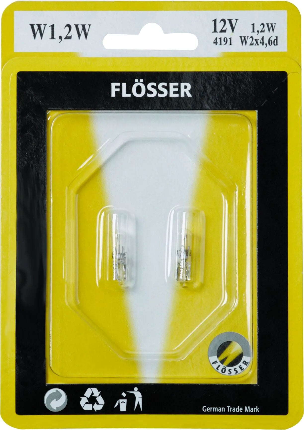 Flosser Filament Glass Wedge Bulbs - 12v