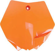 Ufo Replacement Front Number Plate - Orange Oem