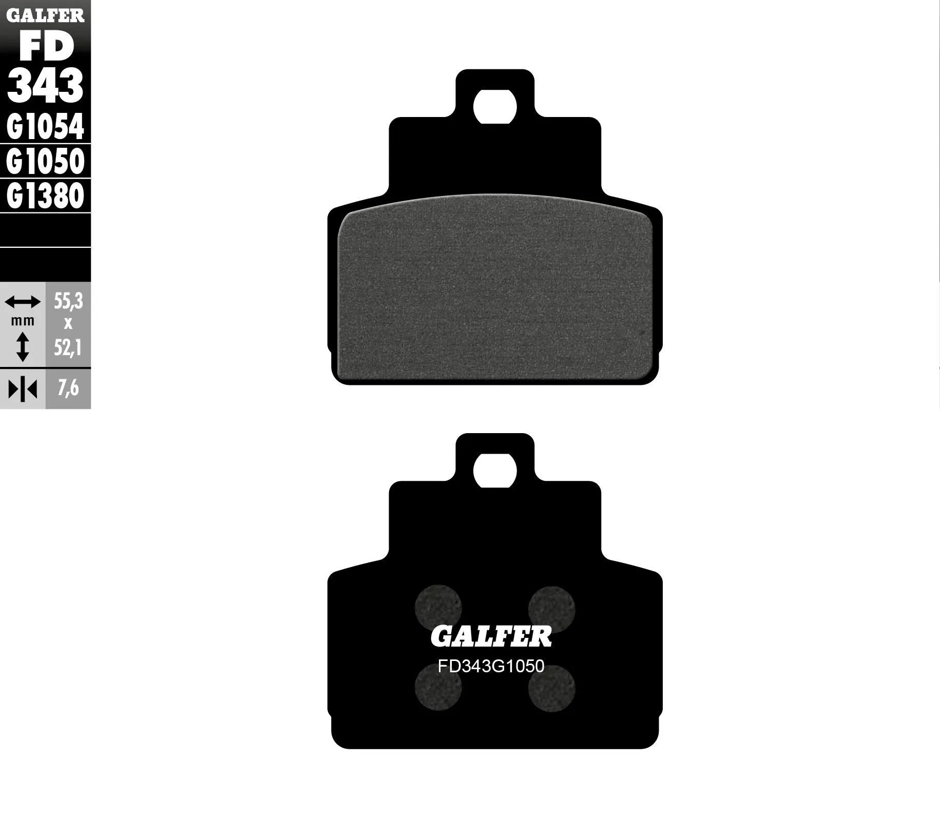 Galfer Organic Brake Pad Set For Motorcycles