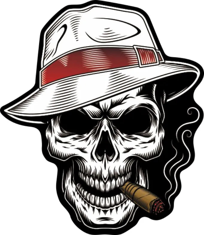 Onedesign Flat Label - Skull Graphic