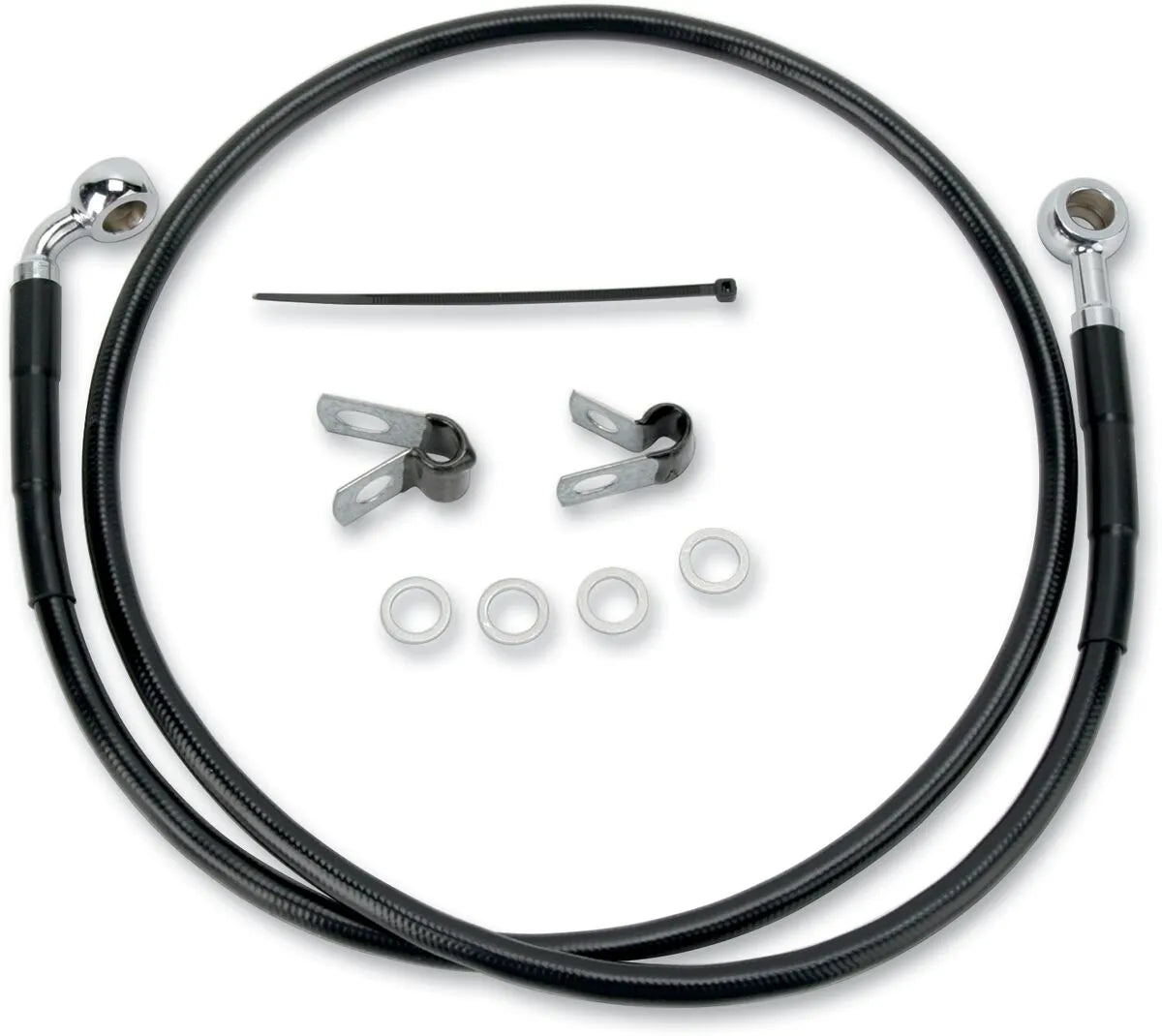 Drag Specialties Rostfritt Stål Bromsslang Kit